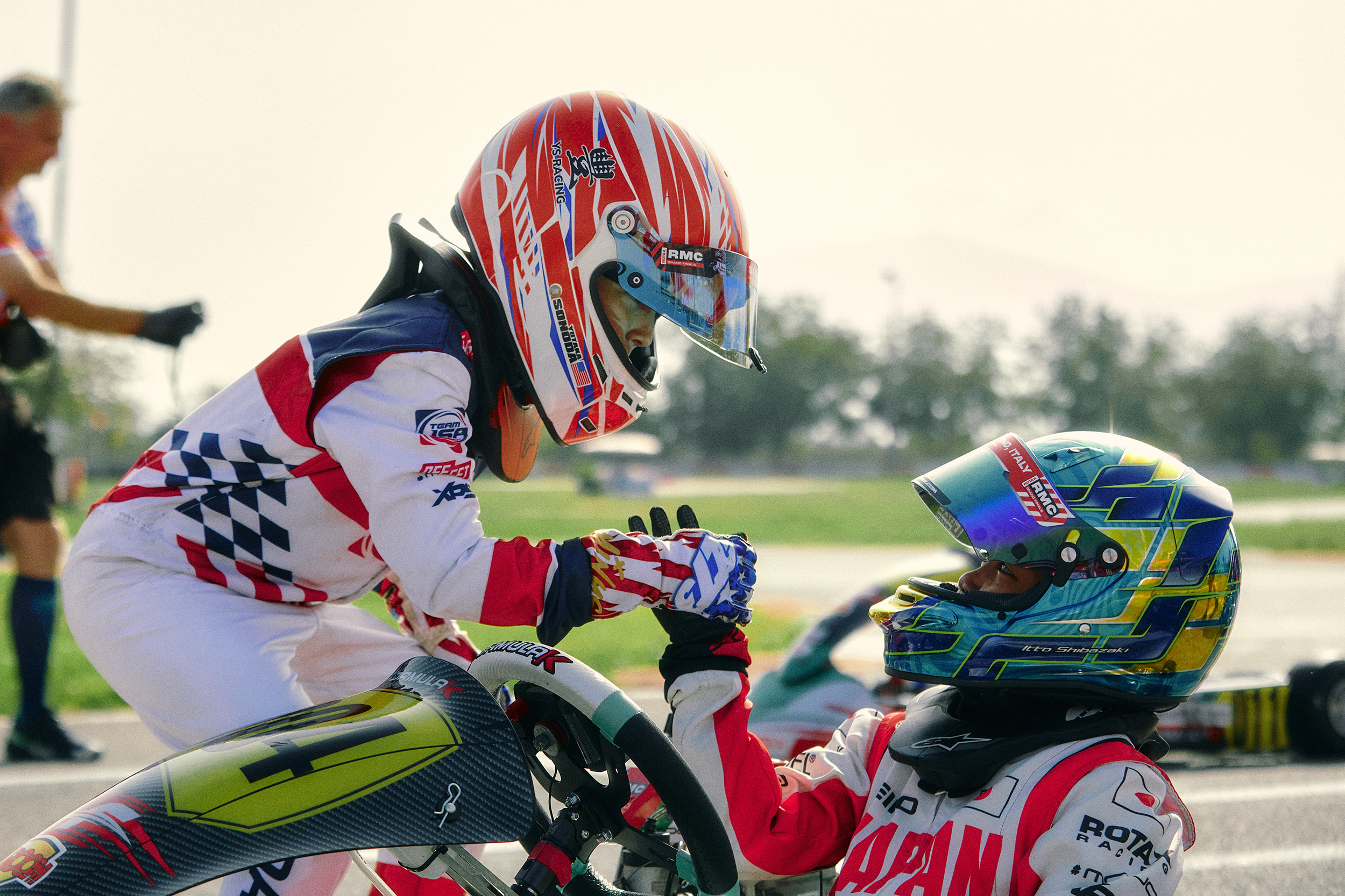 RMCGF 24 Driver of different nations shaking hands before the race