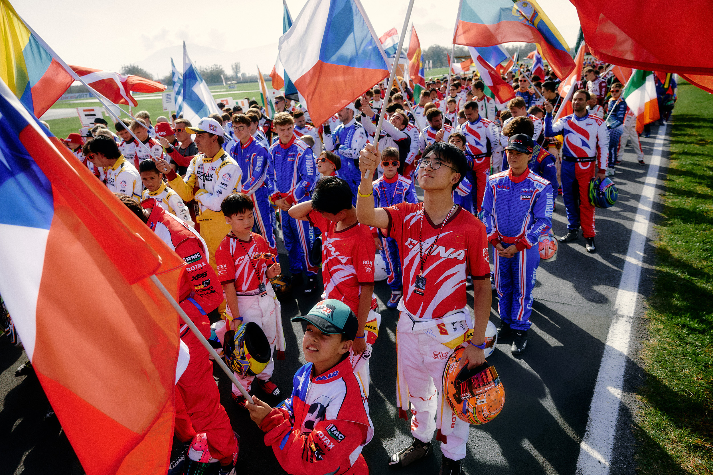 RMCGF 24 Drivers Parade with many different nations of all over the world