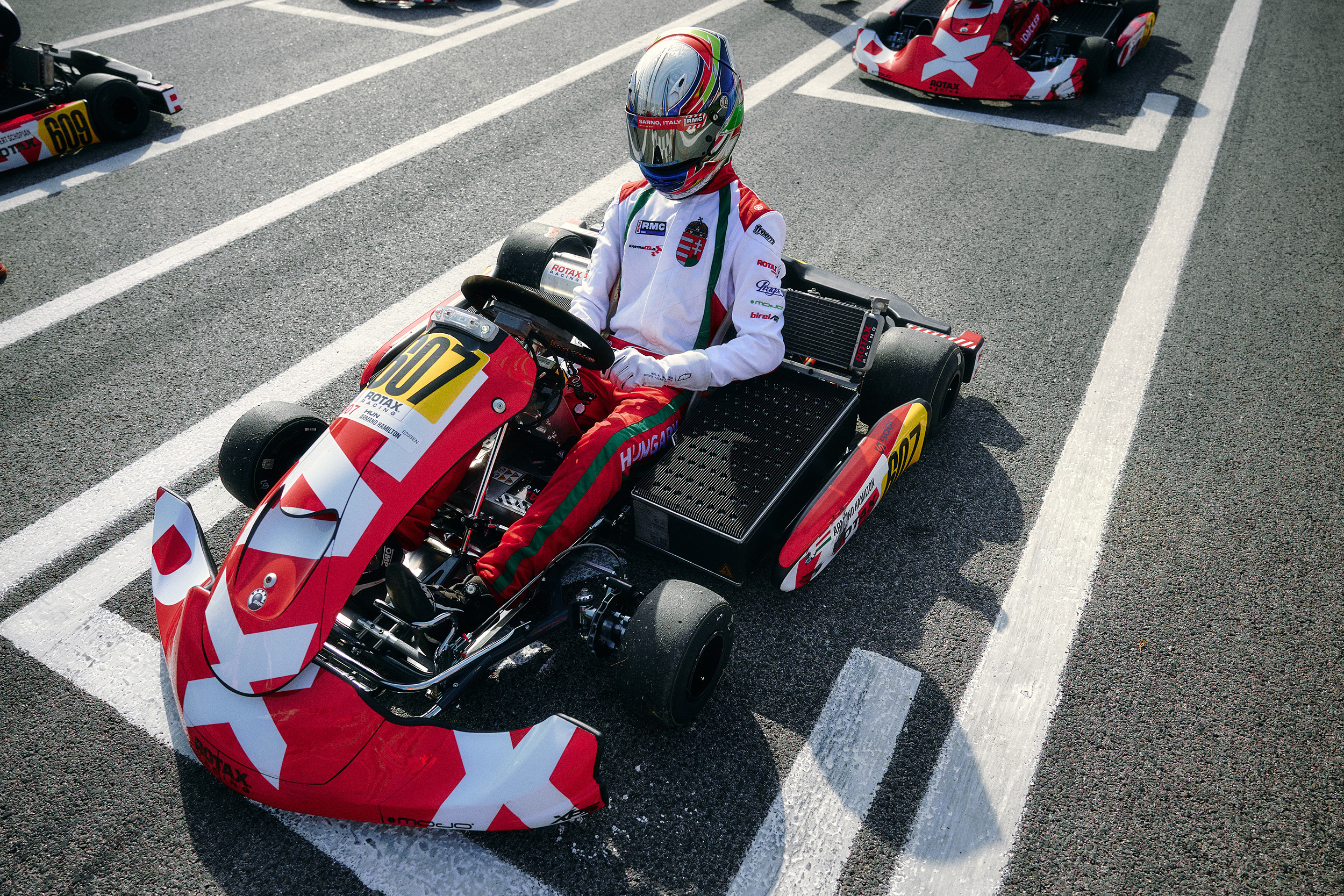 RMCGF 24 E20 E Kart top view on the starting grid web