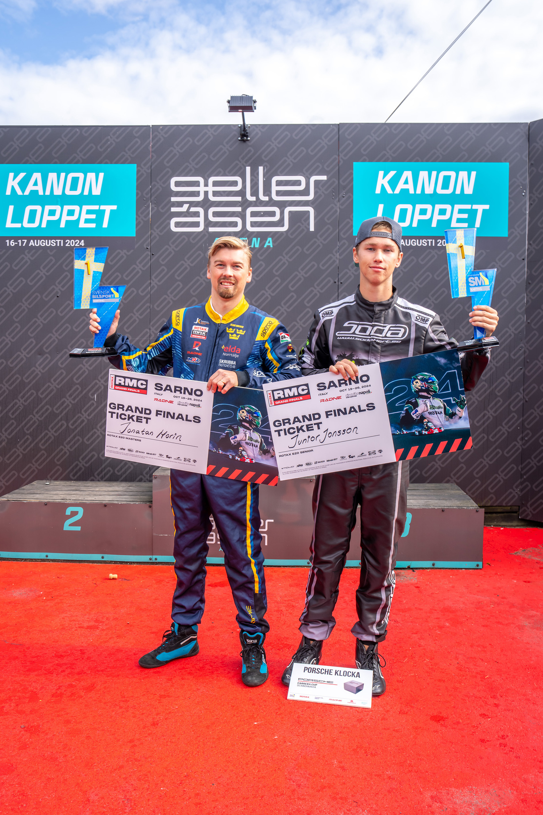 Rotax Racing E20 Masters Morin and Swedish Champ Jonsson