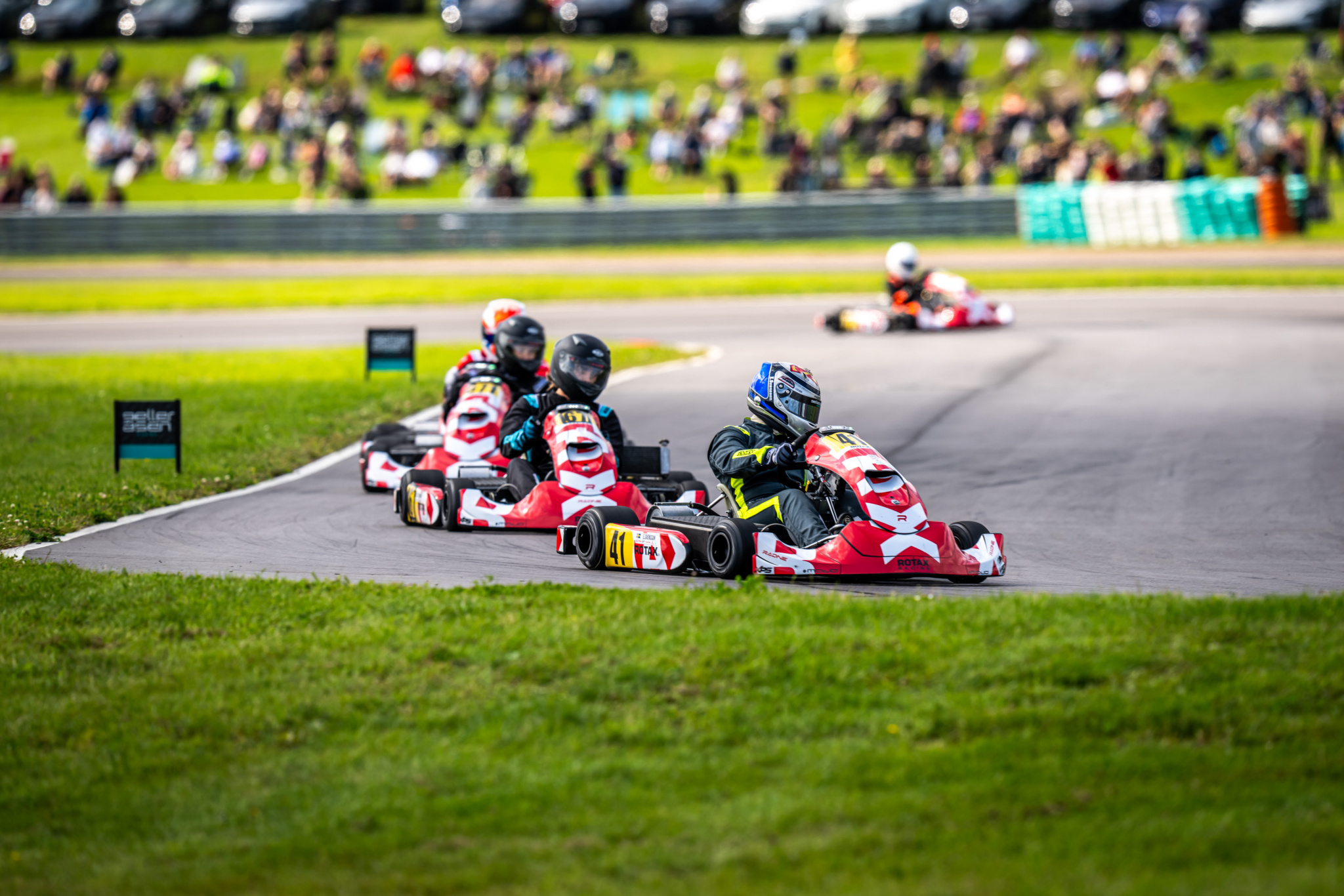 Rotax Racing E20 Sweden Track Action Spectators