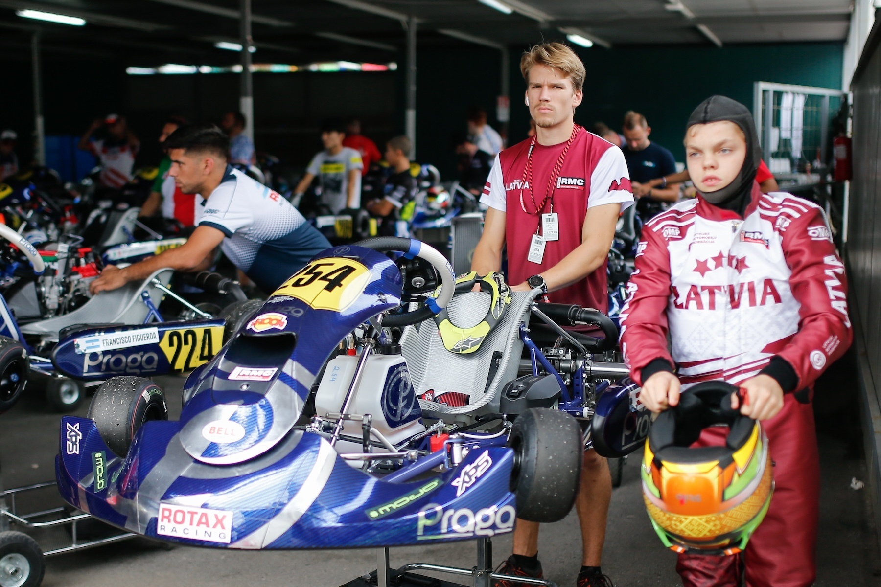 RMCGF24 20241022 Team Latvia on the pre grid 3057